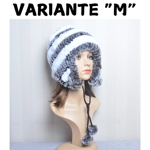 Winter Fur Caps Hats Beanies For Women Sew Stripes Real Rex Rabbit Fur Hat Cap Female Soft Warm Natural Fur Beanies Ladies
