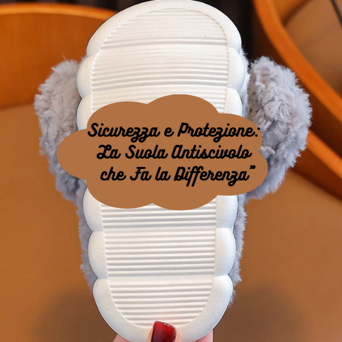 Boys Cotton Slippers Autumn and Winter Children Indoor Non-slip Cute Puppy Girls Wool Slippers Home Warm Winter Children
