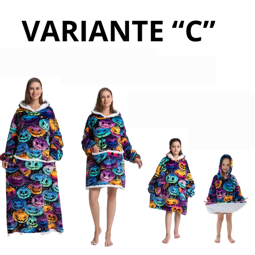 Oversized Wearale Blanket Hoodie Flannel Sherpa Fleece Warm Soft Winter Hoodie Sweatshirt for Kids Adults Snuggle Pullover
