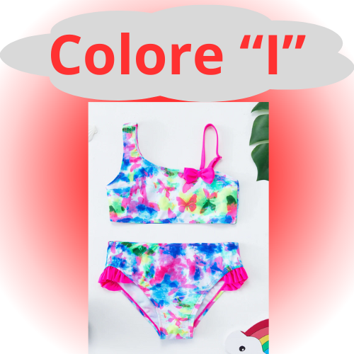Girls Swimsuit Two Piece Hot Stamping Children's Swimwear Girls Beachwear