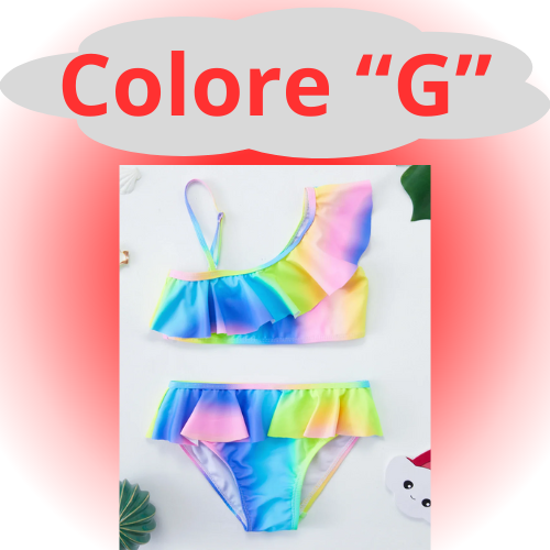 Girls Swimsuit Two Piece Hot Stamping Children's Swimwear Girls Beachwear