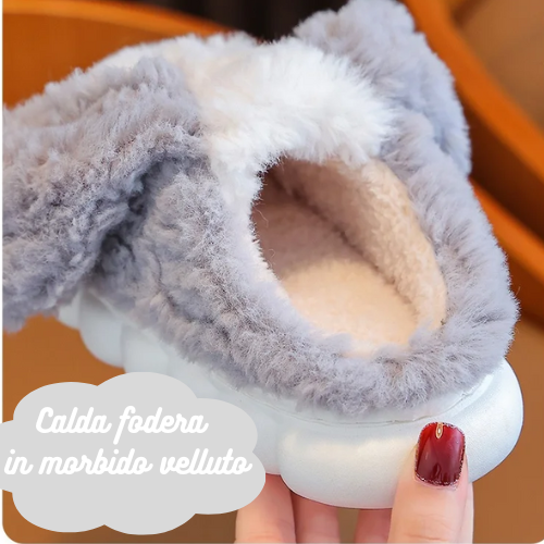 Boys Cotton Slippers Autumn and Winter Children Indoor Non-slip Cute Puppy Girls Wool Slippers Home Warm Winter Children
