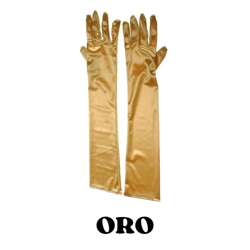 2024 Women's Evening Party Formal Gloves Solid Color Satin Long Finger Mittens forEvents Activities Red White Rose Color