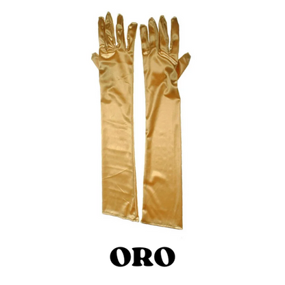 2024 Women's Evening Party Formal Gloves Solid Color Satin Long Finger Mittens forEvents Activities Red White Rose Color