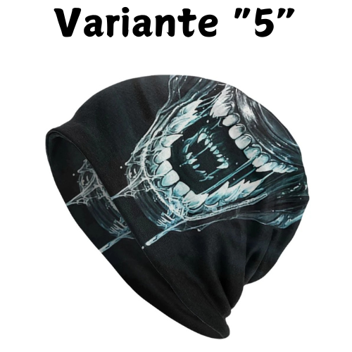 Alien Monster Villain Teeth Skullies Beanies Caps Unisex Winter Warm Knitted Hat Adult Venom Demon Bonnet Hats Outdoor Ski Cap