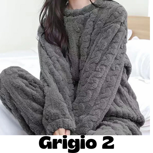 Autumn Women Solid Warm 2 Piece Sets Thicken Velvet Ribbed Fleece Set Pullover And Pants Women Casual Pajama Sets 2024
