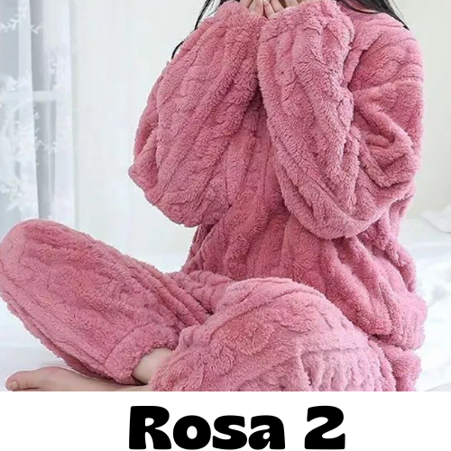 Autumn Women Solid Warm 2 Piece Sets Thicken Velvet Ribbed Fleece Set Pullover And Pants Women Casual Pajama Sets 2024