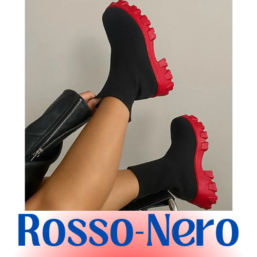 Stivaletto da donna autunno-inverno con plateau e tacco. Traspiranti, casual, leggeri. Comfort e stile: la scelta perfetta per ogni occasione.