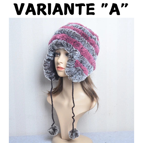 Winter Fur Caps Hats Beanies For Women Sew Stripes Real Rex Rabbit Fur Hat Cap Female Soft Warm Natural Fur Beanies Ladies