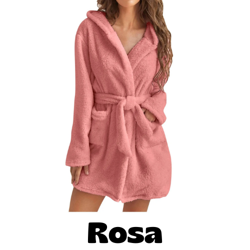 Women Bath Robe Winter Fluffy Plush Pyjamas Ladies Sexy Hooded Dressing Solid Color Gown Warm Bathrobe Female Home Clothing