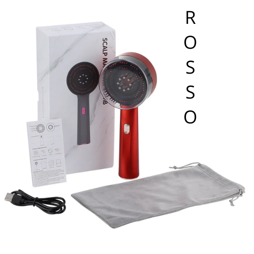 Electric Massage Comb Red Light Vibration Head Massage Comb Oil Applicator Nourishing Scalp Brush Hair Growth Anti Loss Care