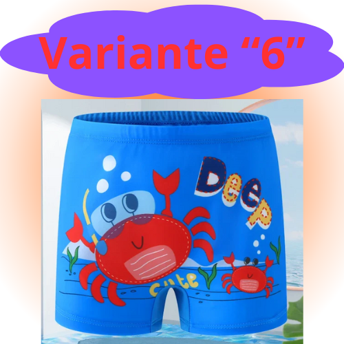 2024 Summer Baby Boys Swimming Trunks For 2-12Years Kids Beach Shorts Cartoon Pattern Swimsuit Shorts Baby Bathing Suit Swimwear
