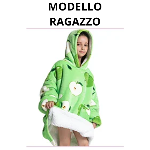 Oversized Wearale Blanket Hoodie Flannel Sherpa Fleece Warm Soft Winter Hoodie Sweatshirt for Kids Adults Snuggle Pullover