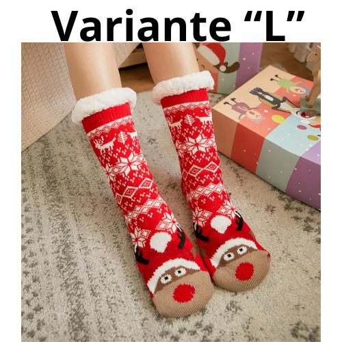 Winter Warm Socks Women penguin Plush Soft Female Non Grip Floor Slippers Short Sock Fuzzy Fluffy Deer Elk Bear Christmas Gift