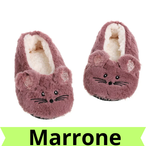 Home Fuzzy Slipper Women Winter Fur Contton Warm Plush Non Slip Grip Indoor Fluffy Lazy Female Mouse Ears Floor Shoe Living room