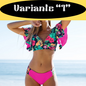 Sexy Ruffle Bikini Set 2024 New Brazilian V Neck Push Up Swimwear Women Swimsuit Bathing Suit Strappy Beach Wear Mujer biquini