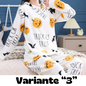dot print Warm Pajamas Women Winter Flannel Pajama Sets For Female set Thick Korean Style Lovely Cartoon 2 Piece Tops+Pants