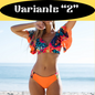 Sexy Ruffle Bikini Set 2024 New Brazilian V Neck Push Up Swimwear Women Swimsuit Bathing Suit Strappy Beach Wear Mujer biquini