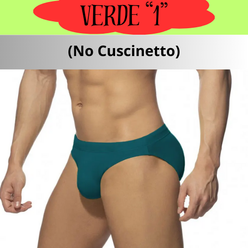 Men's Swim Mini Briefs beach pants Surfing Low-waist Sexy Surfboard Solid Color Swimwear Padded Push-up Swimming swimsuits
