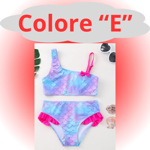 Girls Swimsuit Two Piece Hot Stamping Children's Swimwear Girls Beachwear