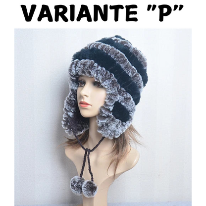 Winter Fur Caps Hats Beanies For Women Sew Stripes Real Rex Rabbit Fur Hat Cap Female Soft Warm Natural Fur Beanies Ladies