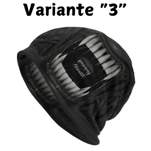 Alien Monster Villain Teeth Skullies Beanies Caps Unisex Winter Warm Knitted Hat Adult Venom Demon Bonnet Hats Outdoor Ski Cap