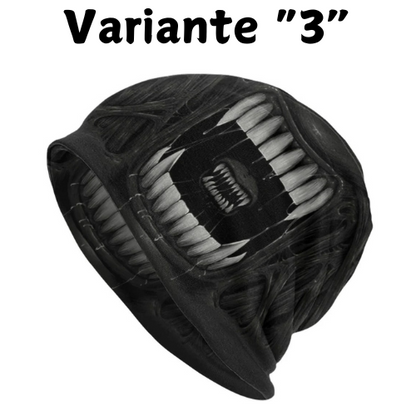 Alien Monster Villain Teeth Skullies Beanies Caps Unisex Winter Warm Knitted Hat Adult Venom Demon Bonnet Hats Outdoor Ski Cap