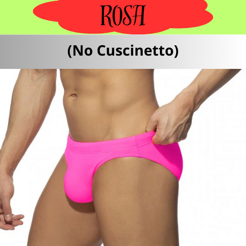 Men's Swim Mini Briefs beach pants Surfing Low-waist Sexy Surfboard Solid Color Swimwear Padded Push-up Swimming swimsuits