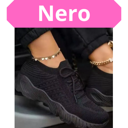 Mesh Breathable Women Casual Sneakers Lace-up Vulcanized Shoes Ladies Platform Sneakers Female Shoes Plus Size Zapatos De Mujer