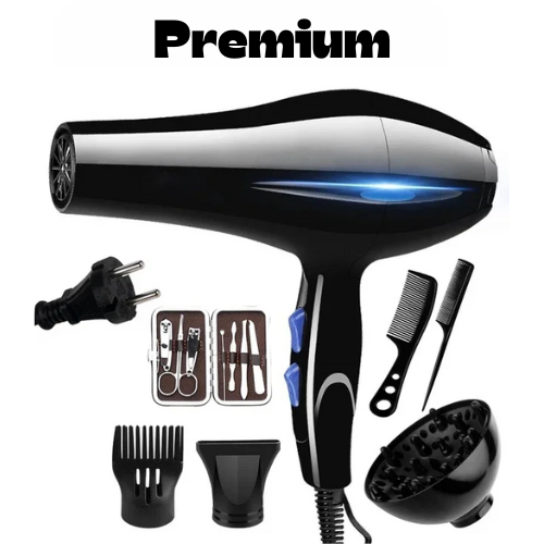 Hair Dryer 2200W Professional Powerful Hair Dryer Fast Heating Hot And Cold Adjustment Ionic Air Blow Dryer with Air Collecting