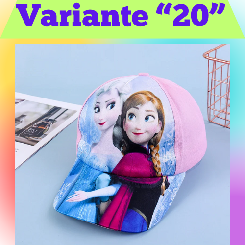 Disney New Anime Frozen Minnie Mouse Kids Brand Hat Boy Girl Travel Caps Spiderman Mickey Baby Caps Figure Gift Toys 3-8Y