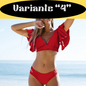 Sexy Ruffle Bikini Set 2024 New Brazilian V Neck Push Up Swimwear Women Swimsuit Bathing Suit Strappy Beach Wear Mujer biquini