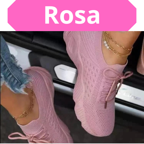 Mesh Breathable Women Casual Sneakers Lace-up Vulcanized Shoes Ladies Platform Sneakers Female Shoes Plus Size Zapatos De Mujer