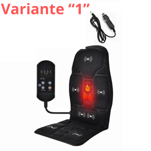 Electric Heating Back Waist Massager for Car Chair Office Lumbar Neck Infrare Heated Vibration Cushion Shoulder Back Massage Mat