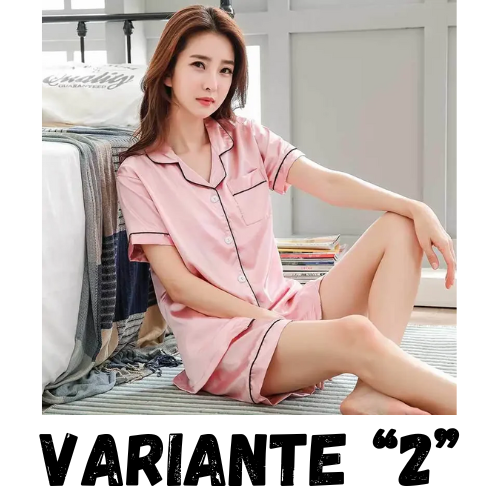 Womens Silk Satin Pajamas Set Sleepwear Pijama Women's Loungewear Pajamas Suit Female Sleep Two Piece Set Feminino Fofo Pyjamas