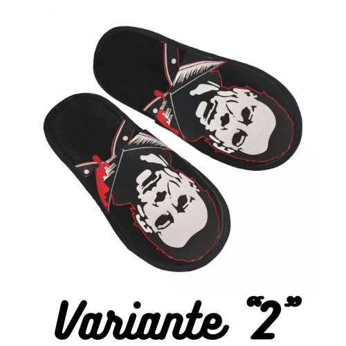 Custom Print Michael Myers Knives House Slippers Cozy Warm Halloween Film Art Memory Foam Fluffy Slipper Indoor Outdoor Shoes