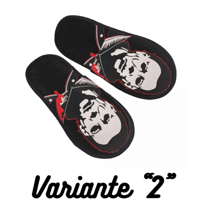 Custom Print Michael Myers Knives House Slippers Cozy Warm Halloween Film Art Memory Foam Fluffy Slipper Indoor Outdoor Shoes
