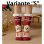 Winter Warm Socks Women penguin Plush Soft Female Non Grip Floor Slippers Short Sock Fuzzy Fluffy Deer Elk Bear Christmas Gift
