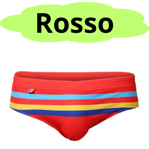 New MEN'S Swimming Trunks, Color Stripes, Sexy Close-fitting Professional Swimming and Bodybuilding Briefs for Men
