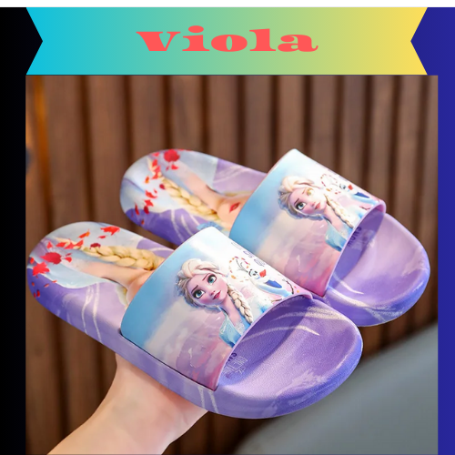 Disney Children's Home Slippers Girls' Summer Home Bathrooms Cartoon Frozen Princess Elsa Sandals Summer Beach Floor Shoes
