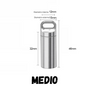 304 Stainless Steel Waterproof Mini Sealed Can Pill Portable Container Sealed Can Small Tool Parts Storage Bottle With Keychain