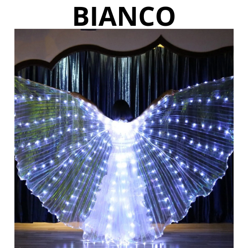 LED Fairy Wings Cloak Adult Children Dancers Colorful Luminous Butterfly Wings Belly Dancing Performance Stage Party Photo Prop
