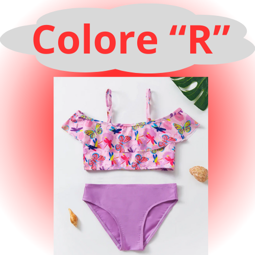 Girls Swimsuit Two Piece Hot Stamping Children's Swimwear Girls Beachwear