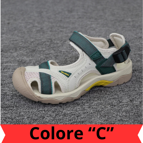 2024 Baotou sandals female pregnant women summer new outdoor anti-skid soft soled river tracing sports flat bottomed beach shoes