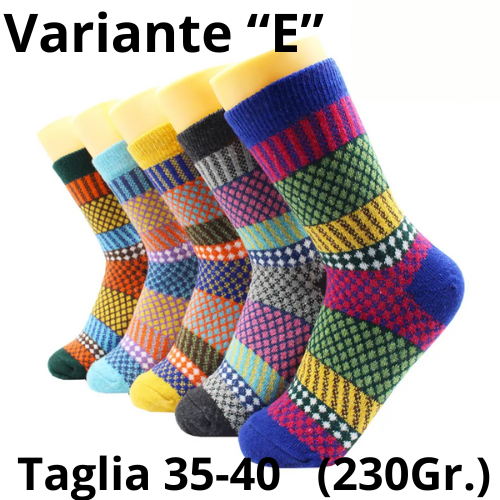 5 Pairs Winter Warmer Women Thicken Thermal Wool Cashmere Snow Socks Fashion Casual Euramerican National Wool Socks for Women