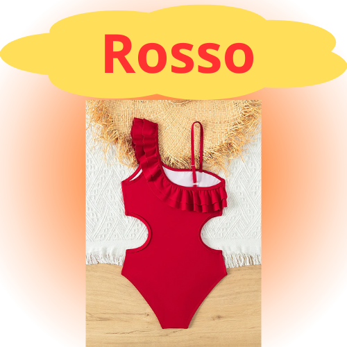 Retro Red Color Teenage Girls Swimsuit One Piece 5-14 Year Kids Swimsuit Ruffled Swimwear beachwear