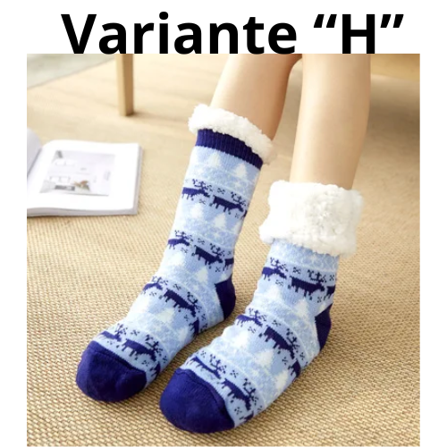 Winter Warm Socks Women penguin Plush Soft Female Non Grip Floor Slippers Short Sock Fuzzy Fluffy Deer Elk Bear Christmas Gift
