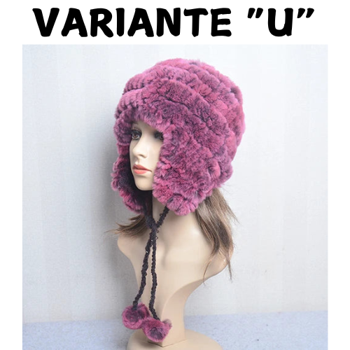 Winter Fur Caps Hats Beanies For Women Sew Stripes Real Rex Rabbit Fur Hat Cap Female Soft Warm Natural Fur Beanies Ladies