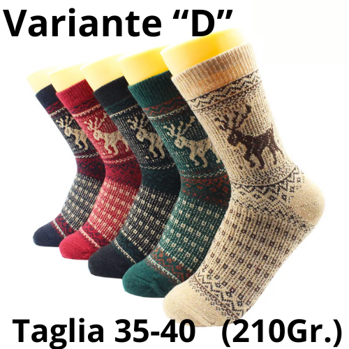 5 Pairs Winter Warmer Women Thicken Thermal Wool Cashmere Snow Socks Fashion Casual Euramerican National Wool Socks for Women
