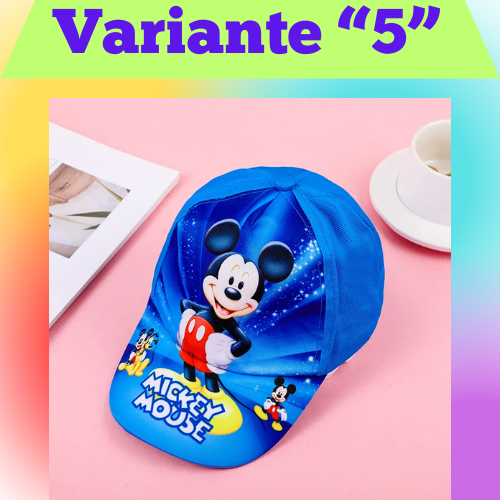 Disney New Anime Frozen Minnie Mouse Kids Brand Hat Boy Girl Travel Caps Spiderman Mickey Baby Caps Figure Gift Toys 3-8Y